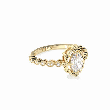 10k white gold ring