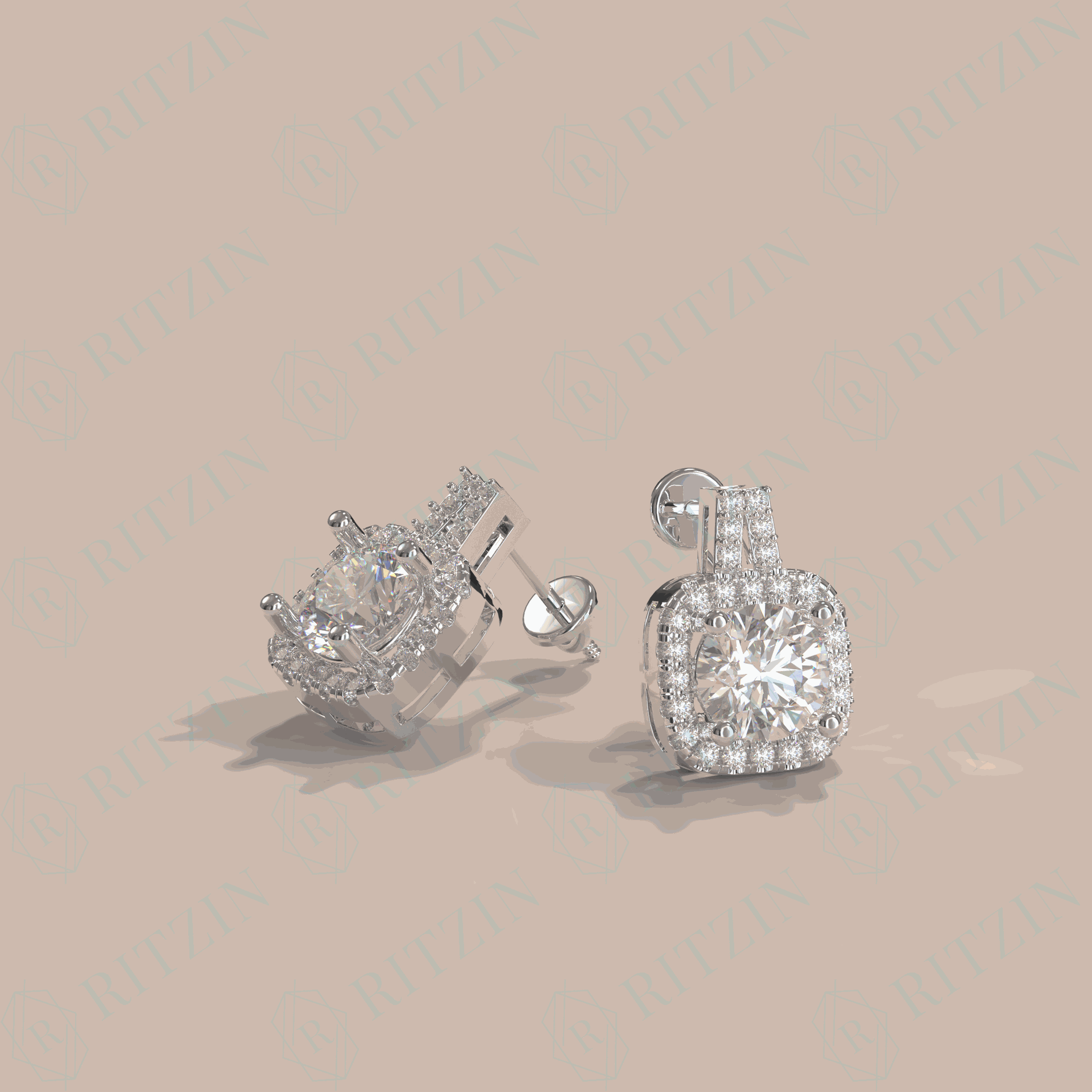 18k gold earrings