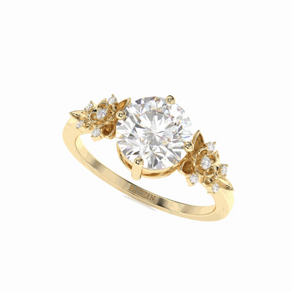 Discover the brilliance of Ritzin's 2 Carat Round Cut Diamond Rings for Engagements, where each diamond is chosen for its exceptional quality and brilliance.