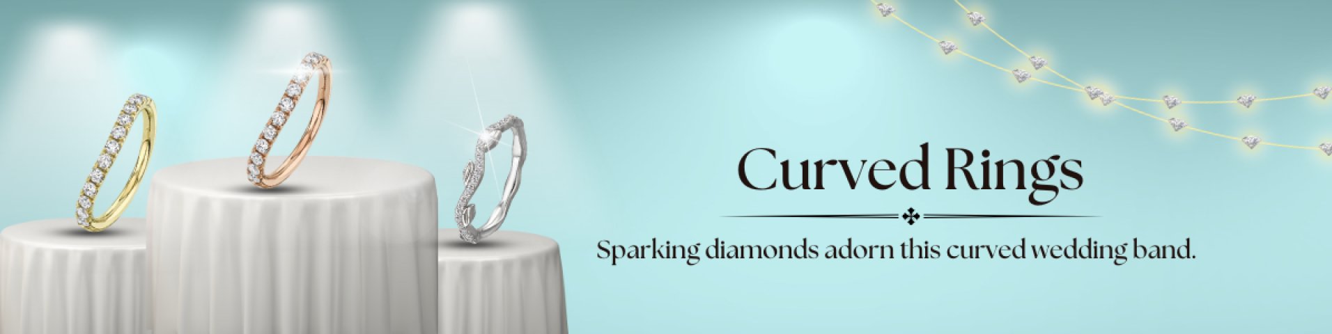 Curved Wedding Rings