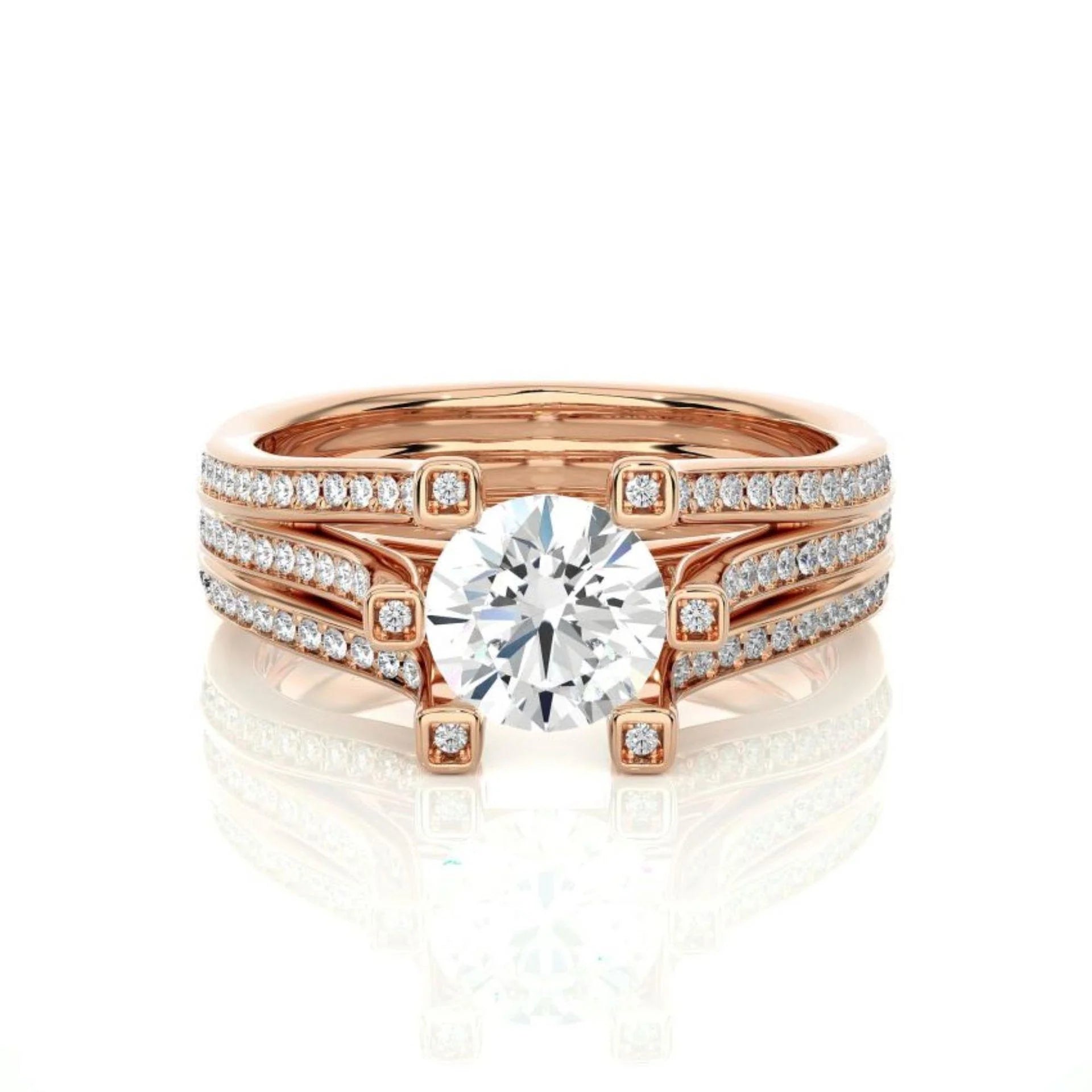 2 carat natural diamond ring