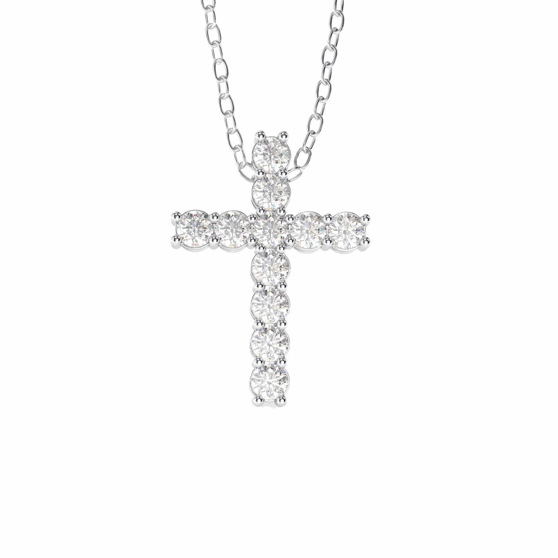 womens diamond cross pendant