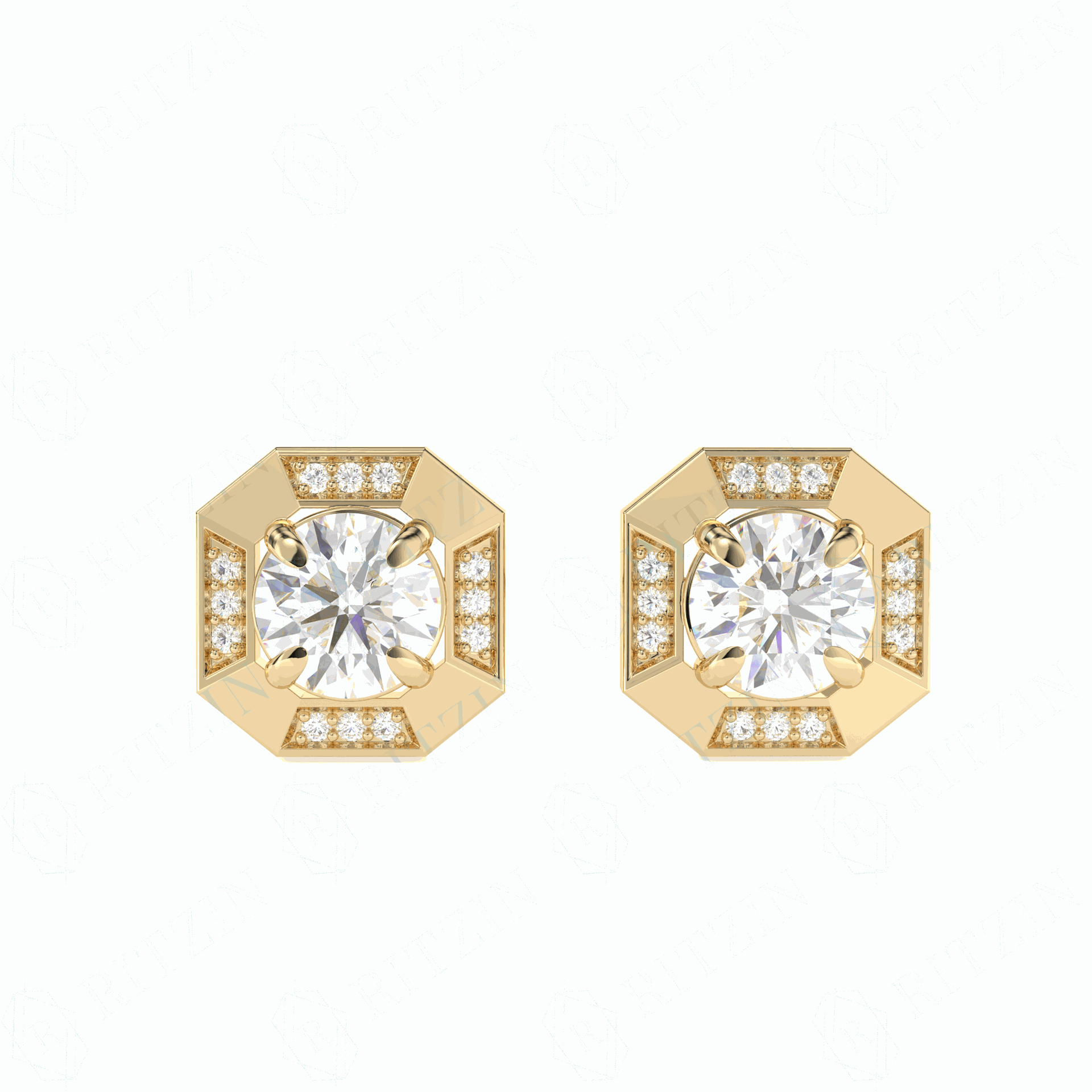 diamond hoop earrings