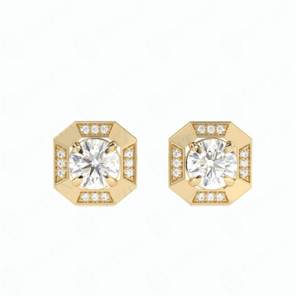 diamond hoop earrings
