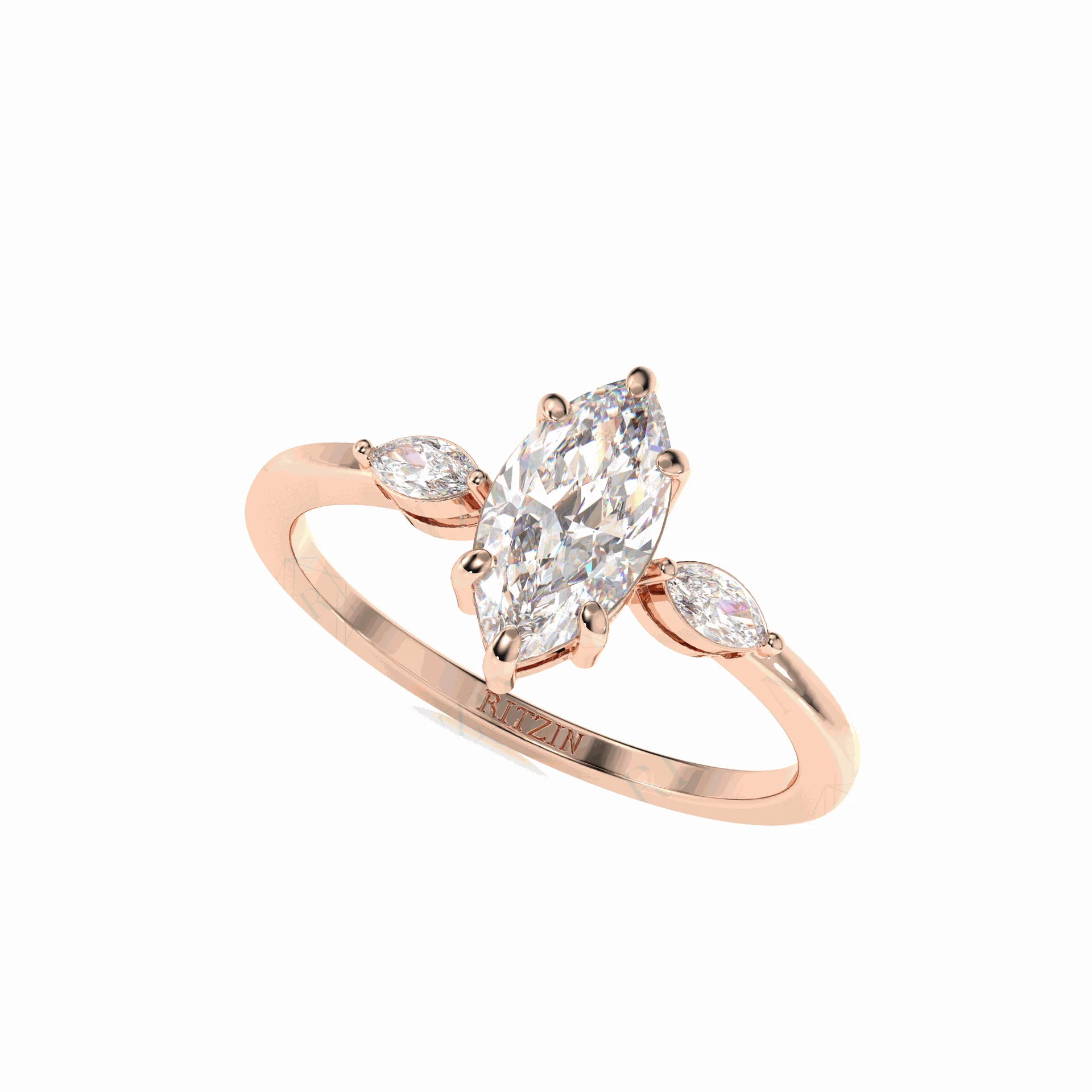3 stone marquise engagement ring