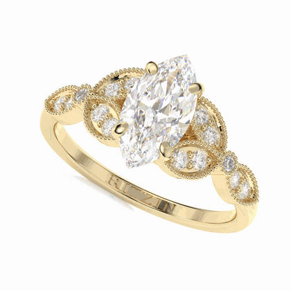 marquise solitaire engagement ring