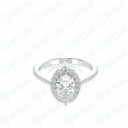 oval halo engagement rings