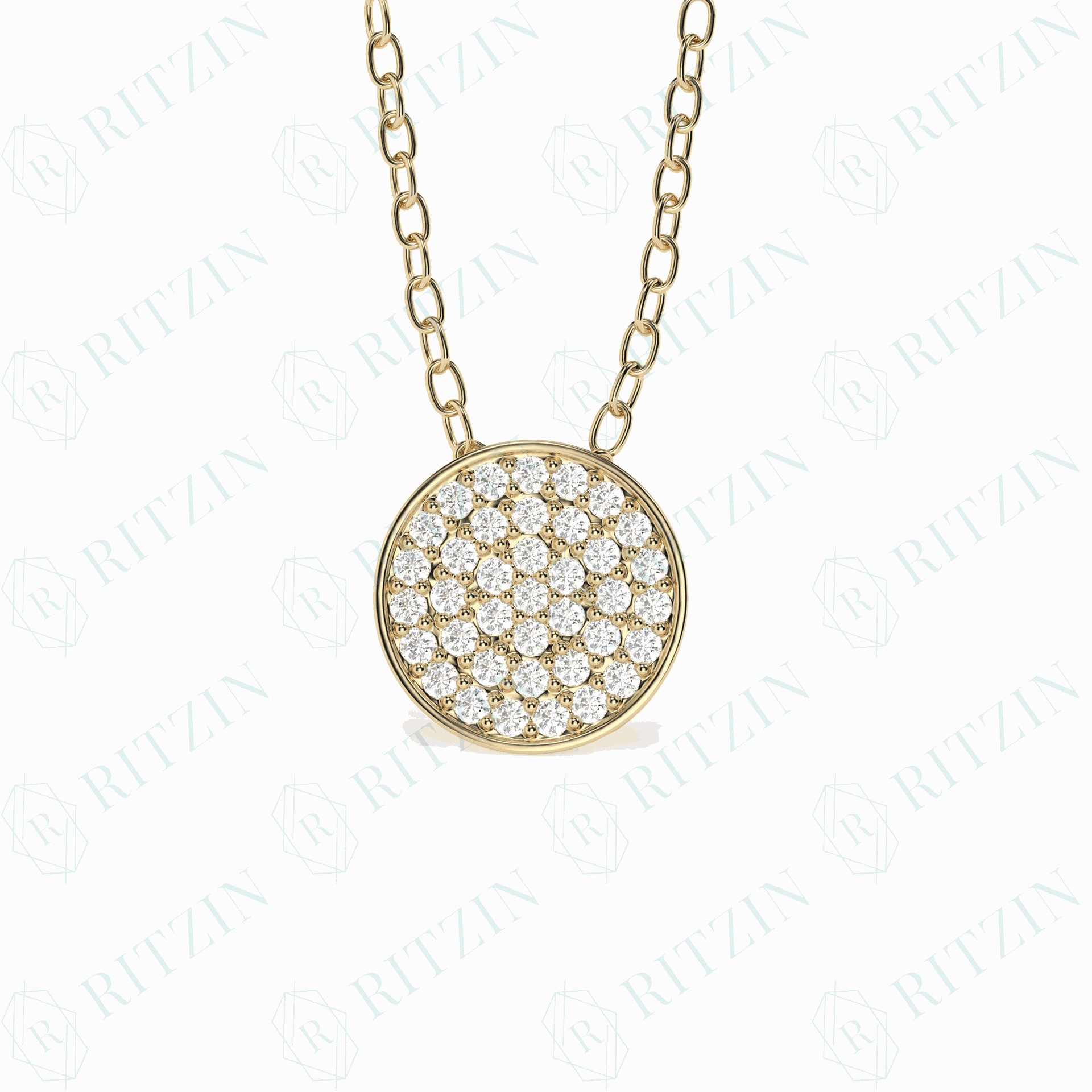 lab grown diamond pendant  