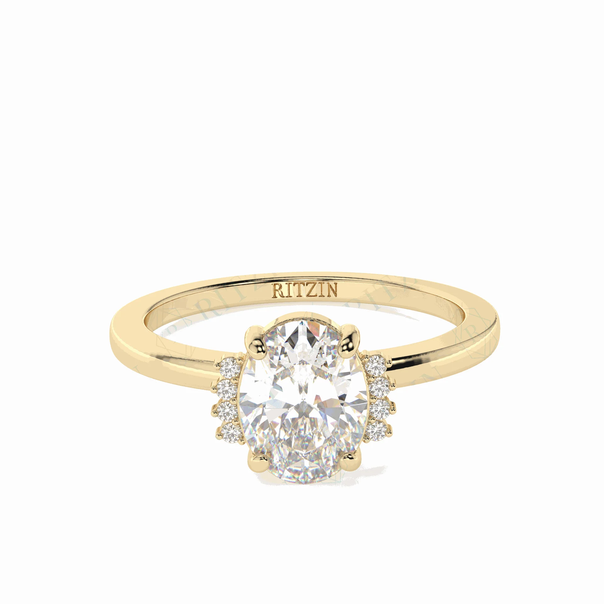bezel set emerald cut diamond ring