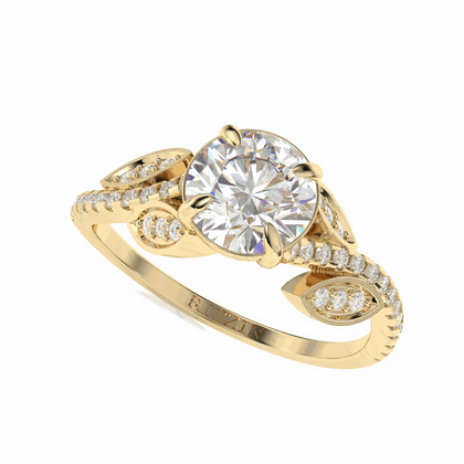 round brilliant cut diamond ring