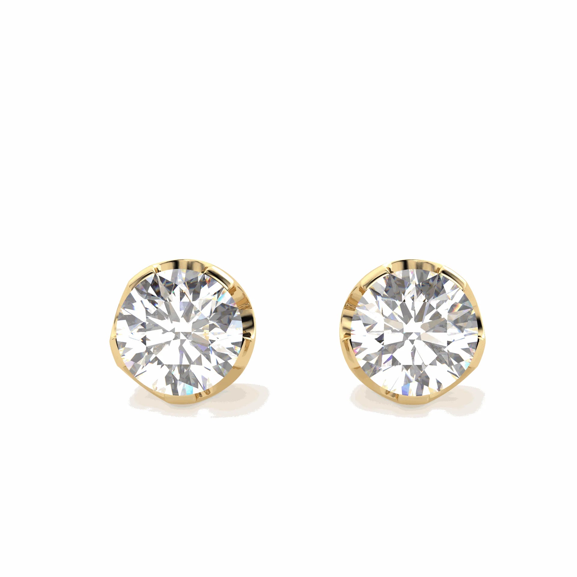 lab grown diamond stud earrings 2 carat