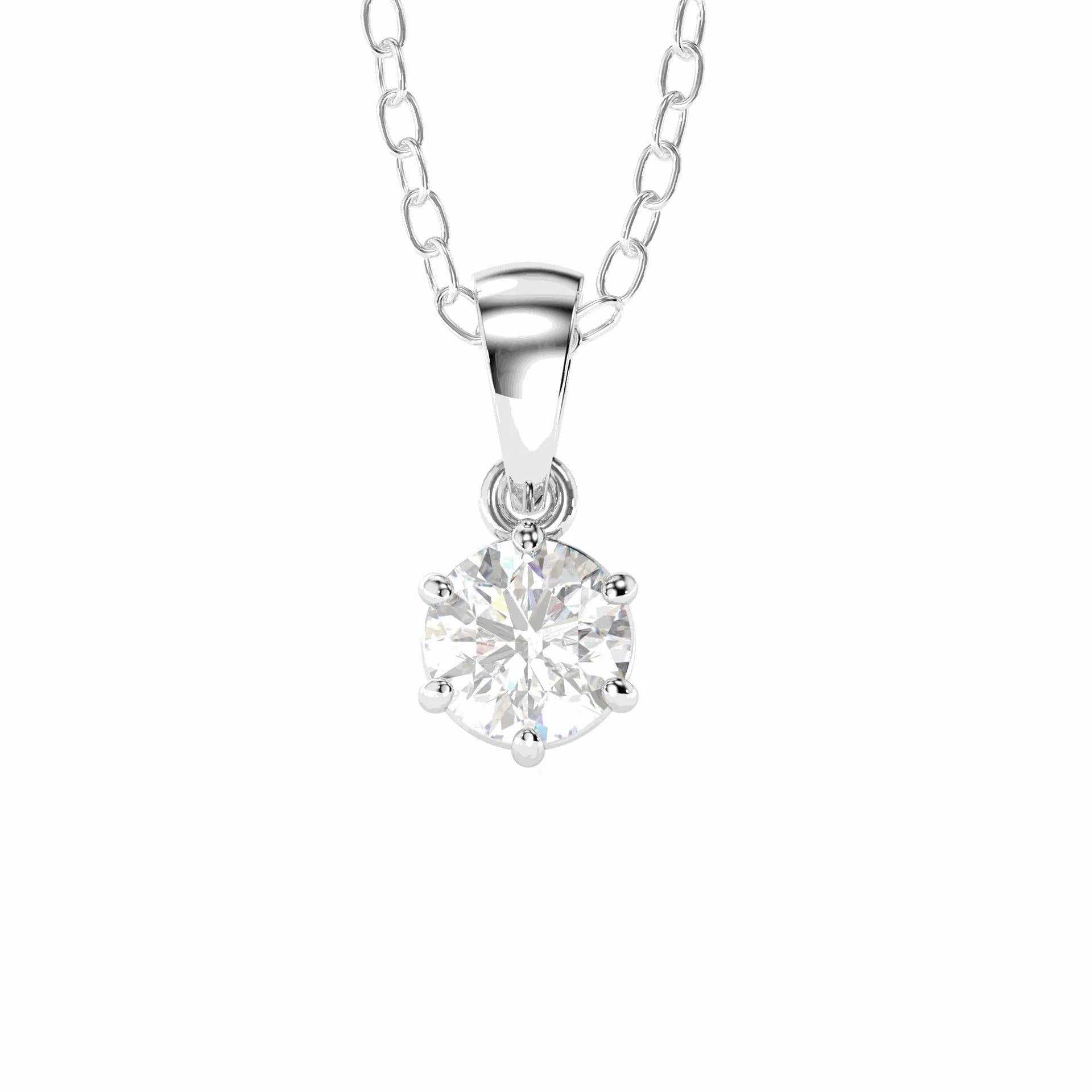 single diamond pendant