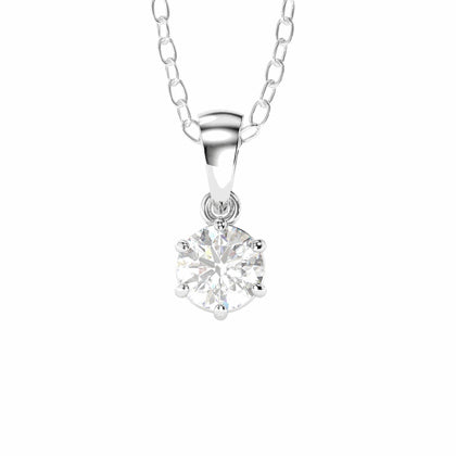 single diamond pendant