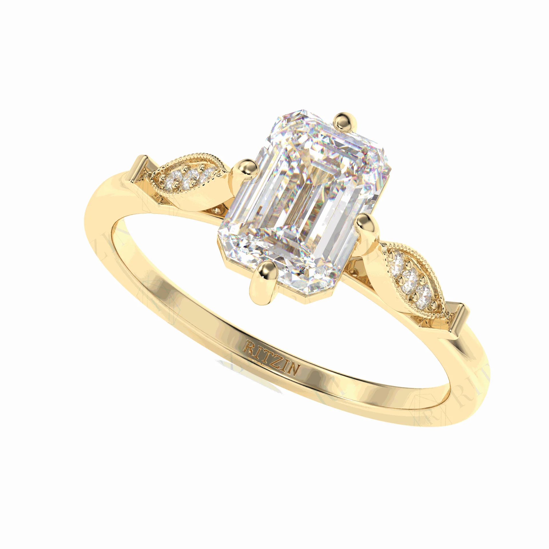 emerald cut solitaire