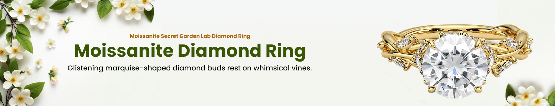 Natural Moissanite Ring