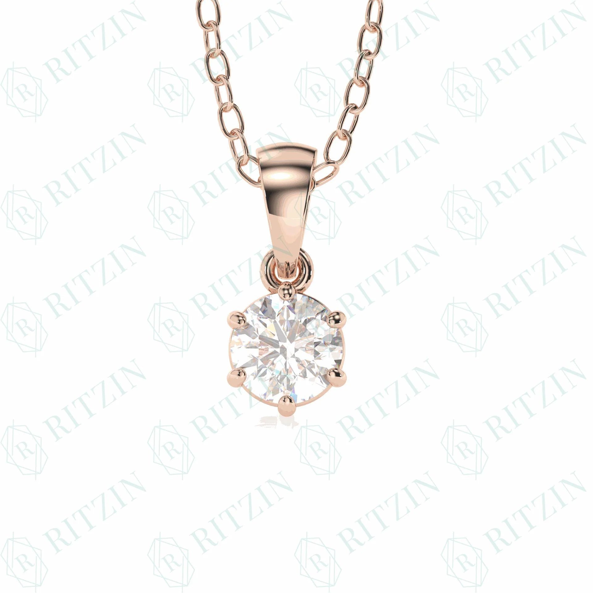 rose gold pendant necklace