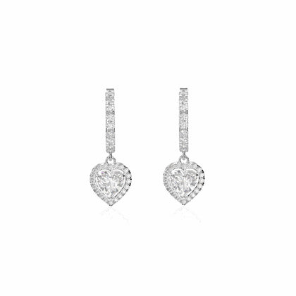 diamond dangle drop earrings