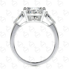 1.95 TCW Pear Cut Solitaire Moissanite Ring for Women