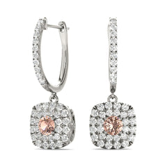 5.00mmRound Cut Double Halo Stud Earrings For Her/Women