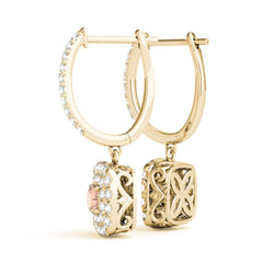 5.00mmRound Cut Double Halo Stud Earrings For Her/Women