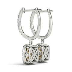 5.00mmRound Cut Double Halo Stud Earrings For Her/Women