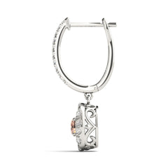 5.00mmRound Cut Double Halo Stud Earrings For Her/Women