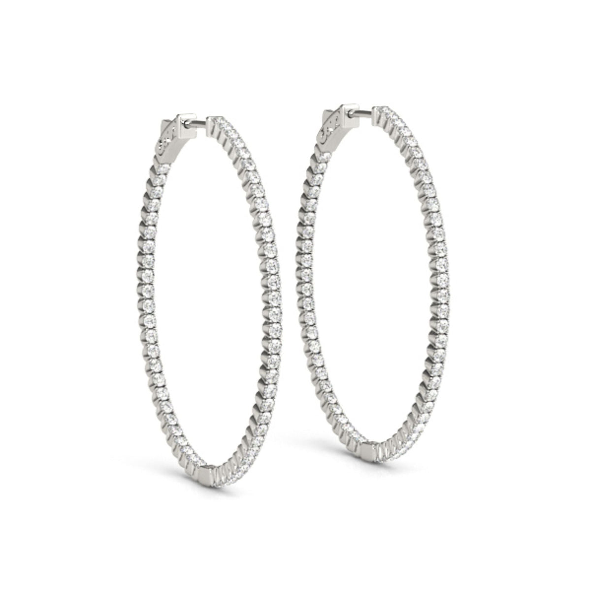 1.30MMRound Cut Hoop Earring For Women