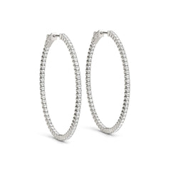 1.30MMRound Cut Hoop Earring For Women