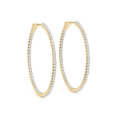 1.30MMRound Cut Hoop Earring For Women