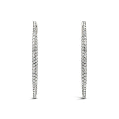 1.30MMRound Cut Hoop Earring For Women