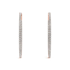 1.30MMRound Cut Hoop Earring For Women