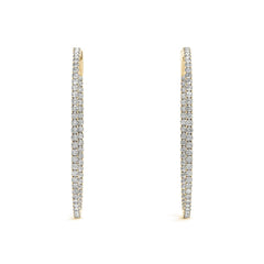 1.30MMRound Cut Hoop Earring For Women