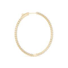1.30MMRound Cut Hoop Earring For Women