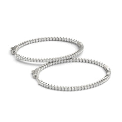 1.30MMRound Cut Hoop Earring For Women