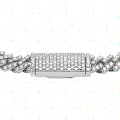 5.00 TCW Round Cut Hip Hop Lab Grown Diamond Bracelet for Women