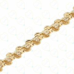 1.50 TCW Round Cut Hip Hop Lab Grown Diamond Bracelet for Women