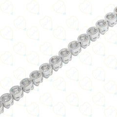 34.00 TCW Round Cut Hip Hop Lab Grown Diamond Bracelet for Women