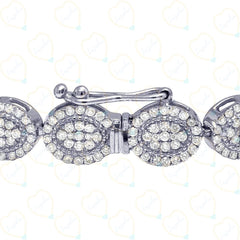 4.00 TCW Round Cut Hip Hop Lab Grown Diamond Bracelet for Women