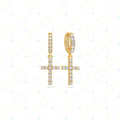0.80 CTW Round Cut Drop Dangle Lab Grown Diamond Earrings for Women