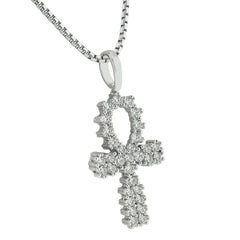 Round Cut Hip Hop Lab Grown Diamond Pendant for Women