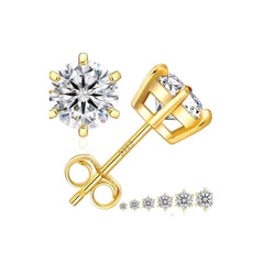 1.70 TCW Round Brilliant Cut Stud Lab Grown Diamond EARRING for Women