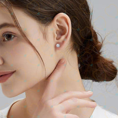 1.70 TCW Round Brilliant Cut Stud Lab Grown Diamond EARRING for Women
