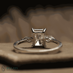 Women's Exclusive 2.00 TCW Moissanite Engagement Ring Unique Radiant And Marquise Shape Three Stone Jewelry Gift for Her