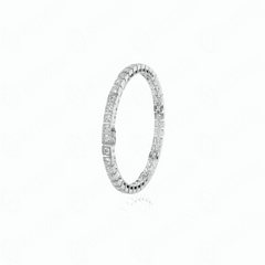 1.23 TCW Round Brilliant Cut Tennis 10K Lab Grown Diamond Bracelet for Women