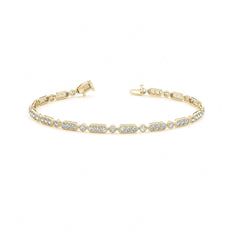 3.00 MM Round Cut Diamond Prong  Set Tennis_Bracelet