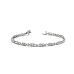 3.00 MM Round Cut Diamond Prong  Set Tennis_Bracelet
