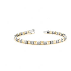 4.50 MM Round Cut Diamond Prong  Set Tennis Bracelet For_Women