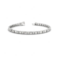 4.50 MM Round Cut Diamond Prong  Set Tennis Bracelet For_Women