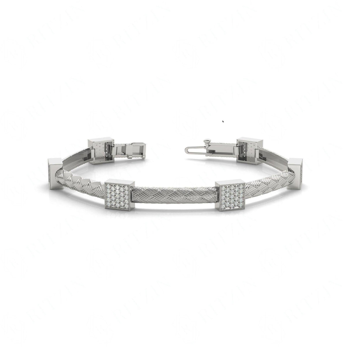 1.10 MM Round Cut Diamond Prong Set Tennis Unique Style Bracelet For Women