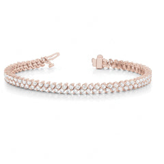 2.00 MM Round Cut Prong  Set Tennis Bracelet For_Women